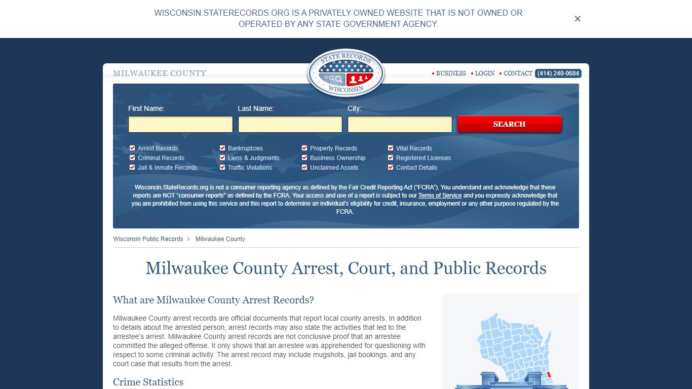Milwaukee County Arrest, Court, and Public Records